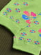 Носки зеленого цвета с рисунком | 6685828 | фото 2