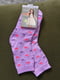 Шкарпетки фіолетового кольору з малюнком | 6685837