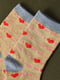 Шкарпетки бежевого кольору з малюнком | 6685844 | фото 2