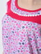 Нічна рожева сорочка з квітковим принтом | 6686164 | фото 4