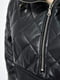 Куртка-анорак полубатальная из экокожи черного цвета | 6686429 | фото 4