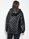 Куртка-анорак напівбатальна з екошкіри чорного кольору | 6686429 | фото 3