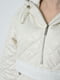Куртка-анорак полубатальная из экокожи белого цвета | 6686431 | фото 4