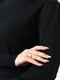 Джемпер черного цвета с фактурным узором на рукавах | 6686546 | фото 4