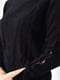 Черный ангоровый джемпер с фактурным узором и шнуровками на рукавах | 6686576 | фото 4