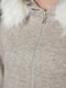 Бежевый костюм: толстовка с меховой отделкой на капюшоне и джоггеры | 6686652 | фото 4