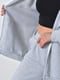 Костюм на флісі сірого кольору: толстовка та широкі штани | 6686686 | фото 4