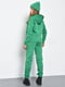 Зеленый костюм-тройка на флисе: худи, джоггеры и шапка | 6686724 | фото 3