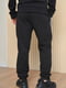Спортивные штаны на флисе черного цвета | 6686788 | фото 3