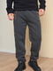 Спортивные штаны на флисе темно-серого цвета | 6686791 | фото 2