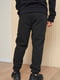 Спортивные штаны на флисе черного цвета | 6686792 | фото 3