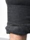Джоґери на флісі темно-сірого кольору з принтом | 6686822 | фото 4