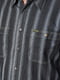 Рубашка батальная серого цвета в полоску | 6686933 | фото 4