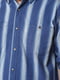 Рубашка батальная синего цвета в полоску | 6686944 | фото 4