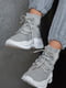 Кросівки сірого кольору на шнурівці | 6687194 | фото 2