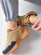 Кроссовки бежевого цвета на шнуровке | 6687205 | фото 2