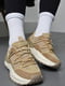 Кросівки бежевого кольору на шнурівці | 6687235 | фото 2