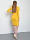 Сукня трикотажна жовта | 6687456 | фото 3
