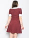 Сукня у горошок бордового кольору | 6687473 | фото 3