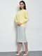 Комплект: сукня з блузою жовто-сірого кольору | 6687483 | фото 2