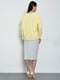 Комплект: сукня з блузою жовто-сірого кольору | 6687483 | фото 3
