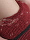 Носки махровые бордового цвета | 6687488 | фото 3