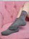 Шкарпетки махрові сірого кольору | 6687491 | фото 2