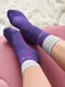 Шкарпетки махрові фіолетового кольору | 6687514