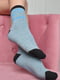 Носки махровые голубого цвета | 6687519 | фото 2