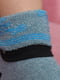 Носки махровые голубого цвета | 6687519 | фото 3
