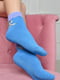 Шкарпетки махрові медичні без гумки блакитного кольору | 6687528 | фото 2