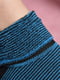 Носки махровые черного цвета в голубую полоску | 6687535 | фото 3