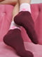 Носки махра  бордового цвета | 6687541 | фото 2
