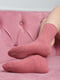 Шкарпетки з верблюжою вовною та ослабленою резинкою темно-рожевого кольору | 6687574 | фото 2