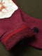 Шкарпетки махрові бордового кольору | 6687608 | фото 3