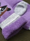 Шкарпетки махрові фіолетового кольору з малюнком | 6687641 | фото 3