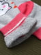 Шкарпетки махрові сірого кольору з малюнком. | 6687645 | фото 3