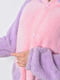 Халат плюш розово-фиалетового цвета | 6687752 | фото 4