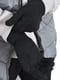Перчатки акриловые с начесом черные | 6687809 | фото 2