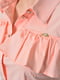 Блуза однотонная светло-розового цвета | 6687873 | фото 4