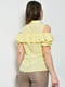 Блуза однотонная лимонного цвета | 6687875 | фото 3