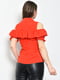 Блуза однотонна червоного кольору | 6687882 | фото 3