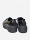 Туфли лоферы черного цвета на шнуровке | 6687897 | фото 5