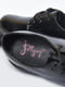Туфли лоферы черного цвета на шнуровке | 6687897 | фото 6