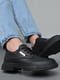 Туфлі чорного кольору на шнурівці | 6687898 | фото 2