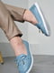 Туфли-лоферы голубого цвета | 6687907 | фото 2