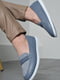 Туфли-лоферы сине-серого цвета | 6687911 | фото 2