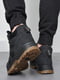 Зимові черевики на хутрі чорного кольору | 6688170 | фото 3