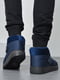 Ботинки темно-синие дутые | 6688221 | фото 3