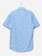 Рубашка синего цвета в принт | 6688387 | фото 2
